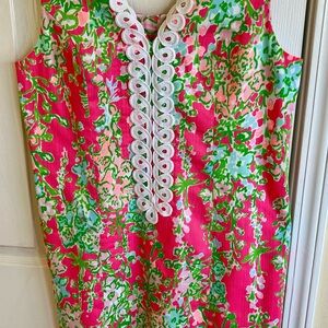 Lilly Pulitzer Pink, Green Floral Print dress